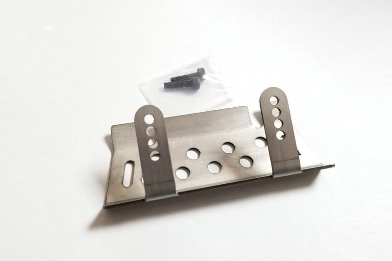 GPM Edelstahl Chassis Schutzblech v/h Traxxas Traxxas4