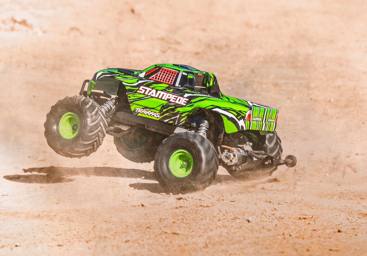 Traxxas Stampede GrünX 1/10 2WD HD Monster-Truck RTR mit Akku und USB-Lader 36254-8 - Abbildung 7