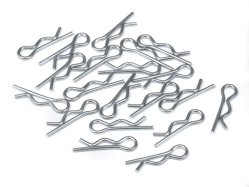 HPI Karosserieklammern (6mm/Silber/20St) 6122 - Abbildung 1