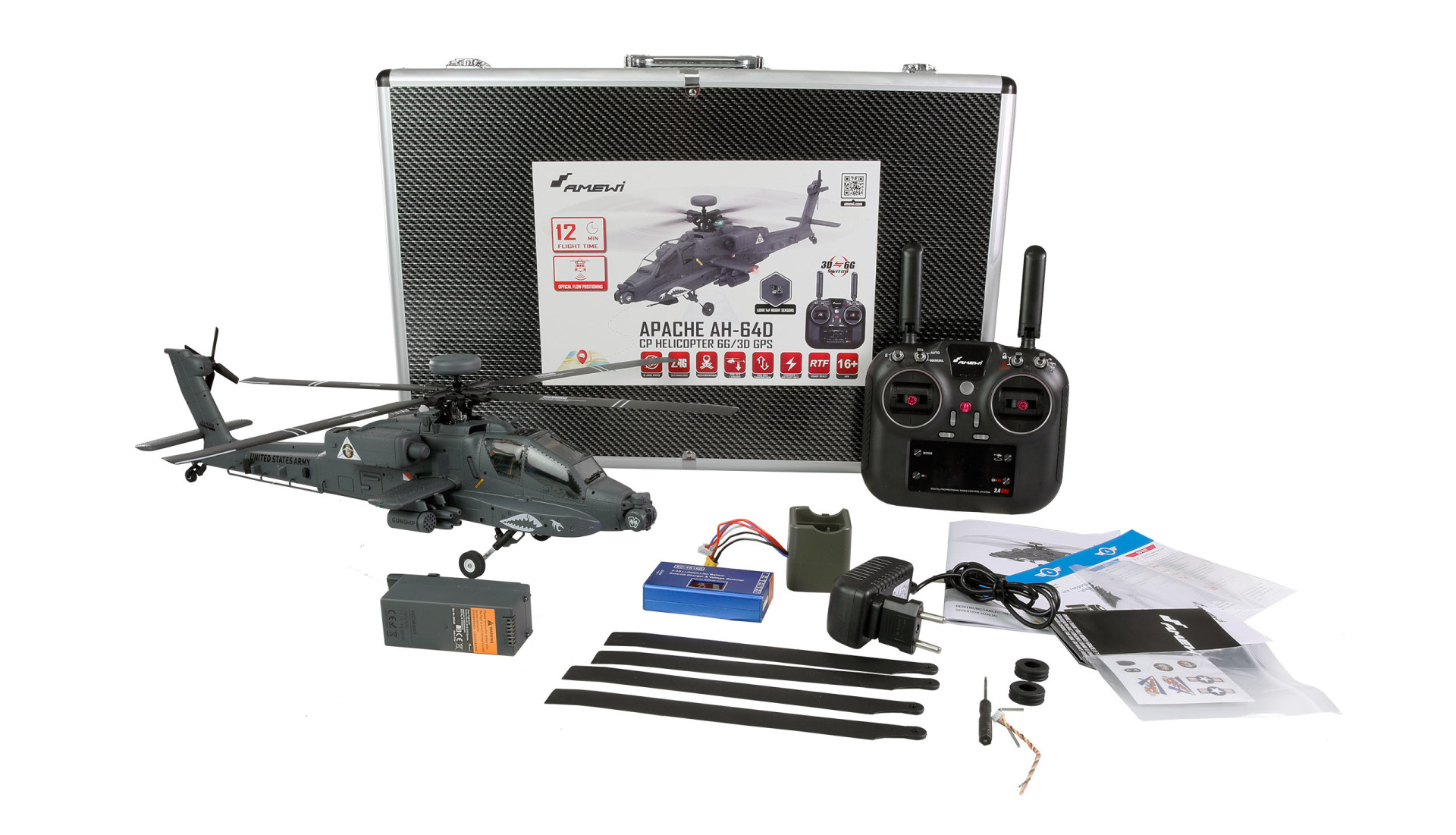 Amewi Apache AH-64D CP Helikopter 6G/3D GPS RTF 25349 - Abbildung 9