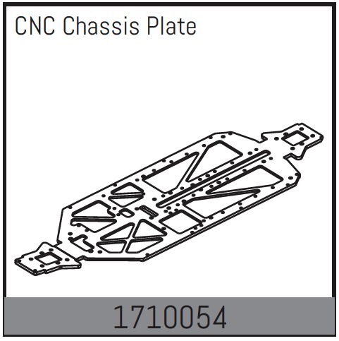 Absima CNC Chassisplatte 1710054
