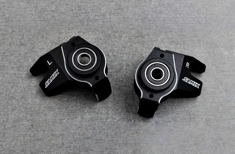 SAMIX SCX-6 alum steering knuckle (7075 Alu) with outer 8x19x6 bea für SCX-6 SCX6-6012