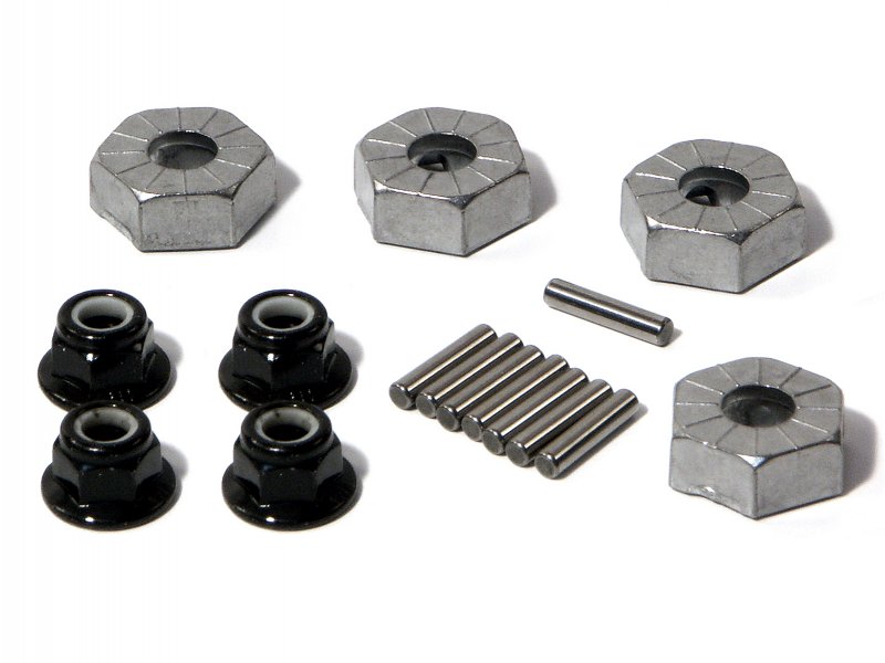 HPI Sechskant-Radmitnehmer 14mm (Silber/4St) 86066