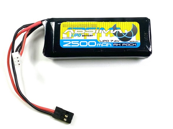 Absima RX LiPo 2S/7.4V 2500 SC Stick (JR) 4110005