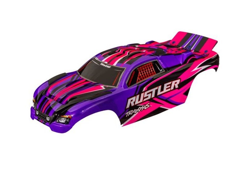 Traxxas Karosserie Rustler pink clipless  3734-PINK
