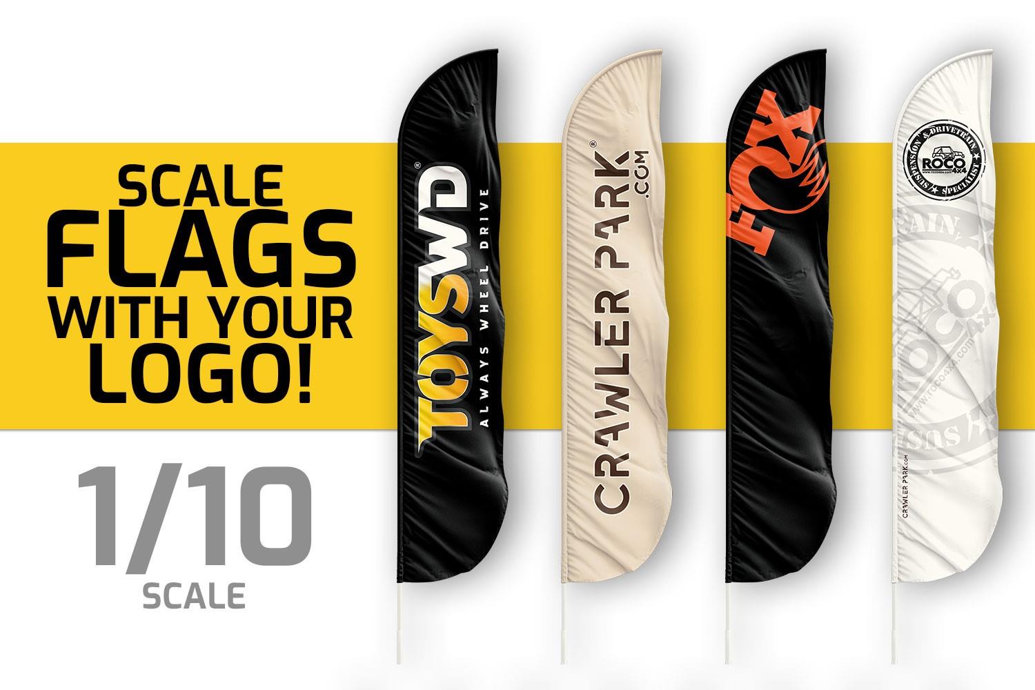 ToysWD Crawler Park: 1/10 Custom Flag with your logo (50 minimum amount) TWD10016 - Abbildung 1