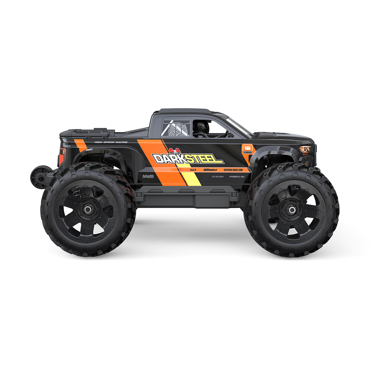 UDI RC Snowclaw Monster Truck Brushless 1/16 Schwarz - Abbildung 3