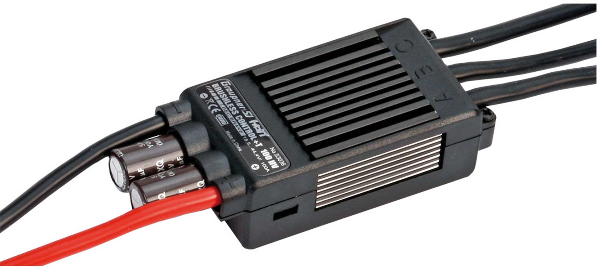 GRAUPNER BRUSHLESS CONTROL+ T 100 HV G6 REGLER S3036