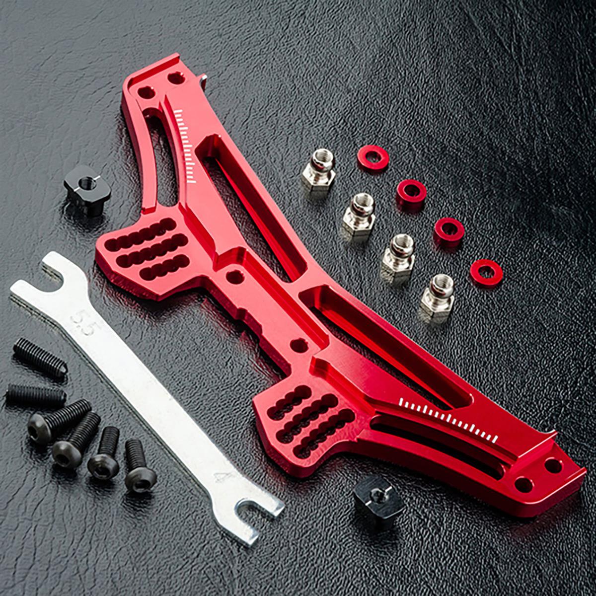 210578R Dämpferbrücke Alu rot hinten RMX 2.0