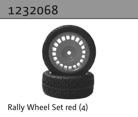 Absima Rally Räderset rot (4) 1232068