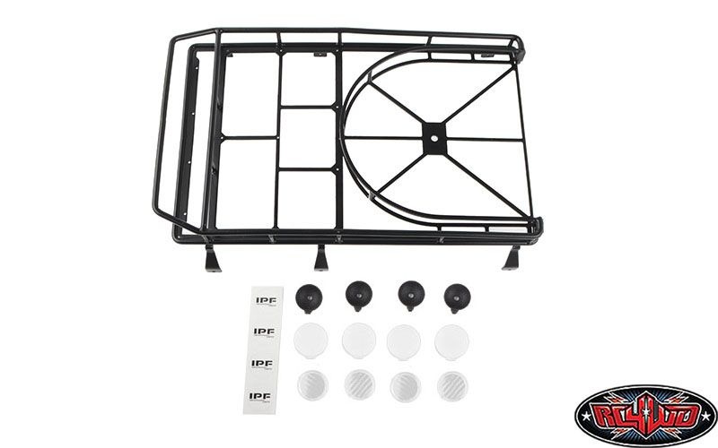 RC4WD Roof Rack w/Tire Mount and IPF Lights for Gelande II D90 VVV-C5010