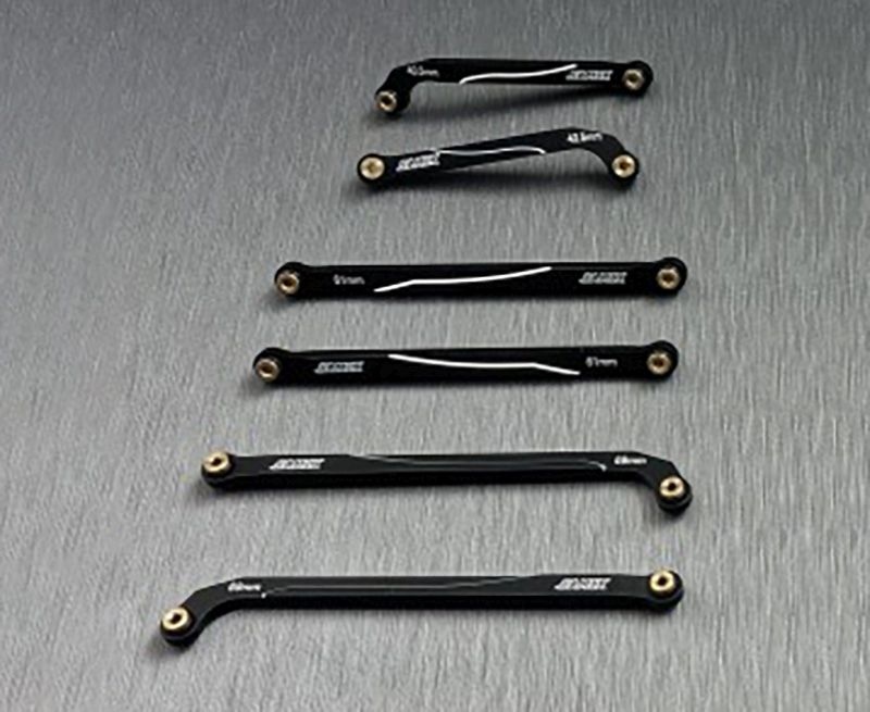 SAMIX High Clearance Link Kit Set Alu (6) für Deadbolt / Betty für Axial SCX24 SCX24-6031MS