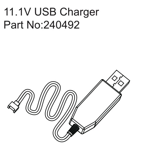 Hobby Plus 11.1V USB Charger 240492