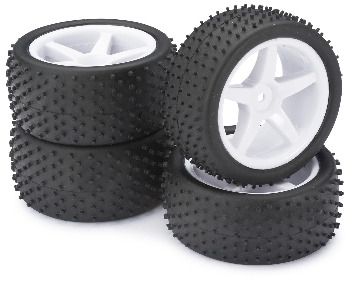 Absima Räderset Buggy "5-Speichen / Dirt" weiß 1:10 (4 St.) 2500006