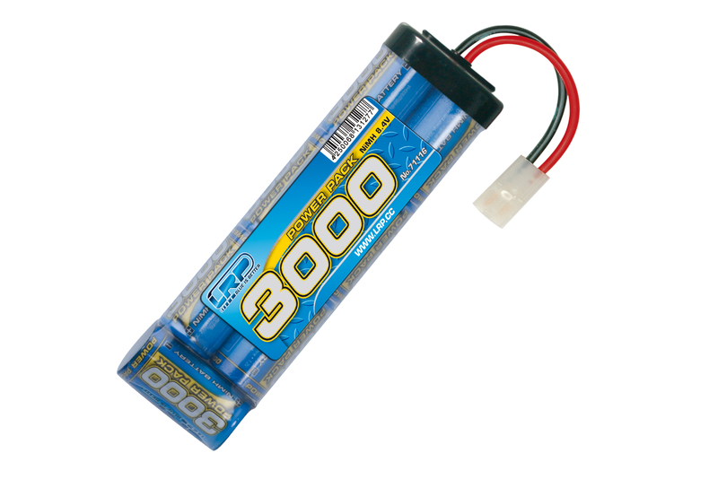 LRP Power Pack 3000 8.4V 7-Zellen Tamiya / JST Stecker NiMH Stickpack