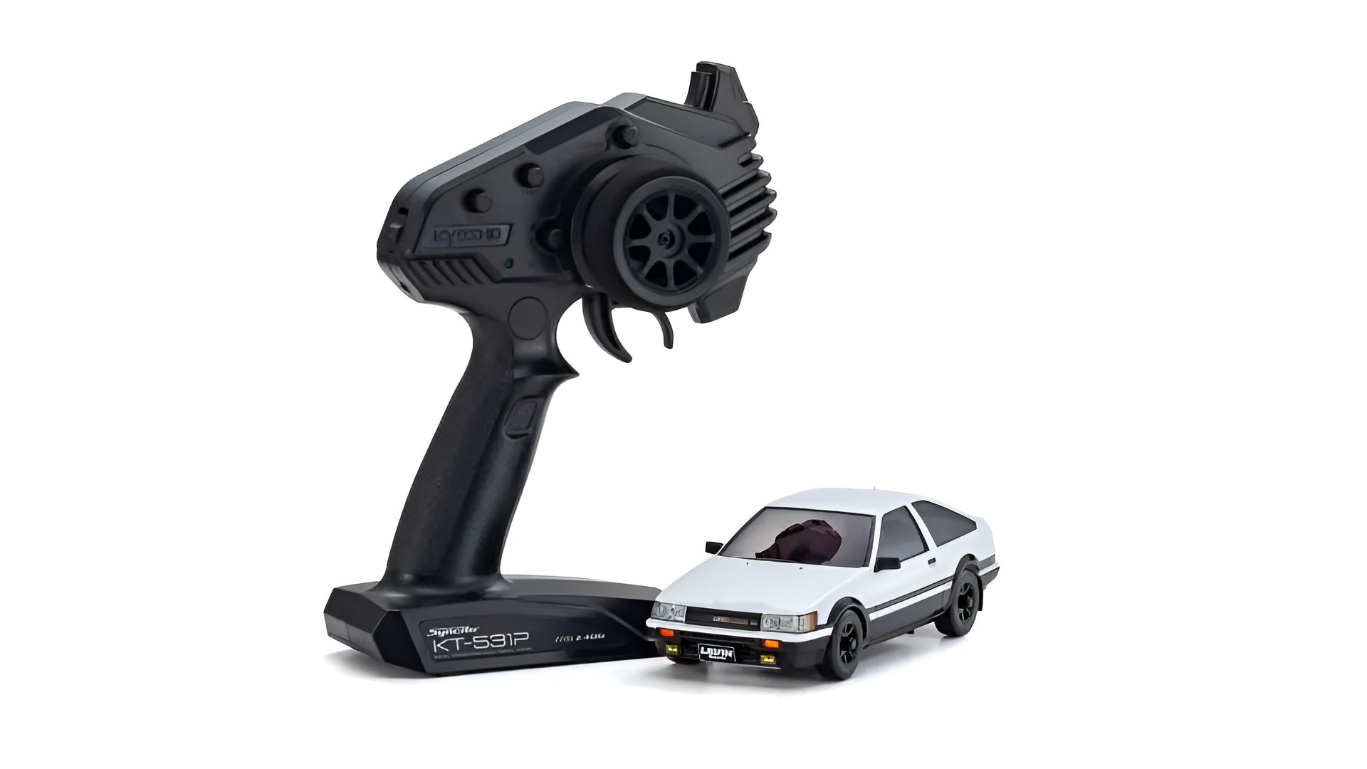 Kyosho Mini-Z AWD Toyota Corolla Levin AE86 White-Black (MA020N-L/KT531P) 32641WBK - Abbildung 1