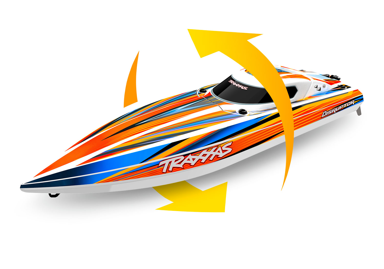 Traxxas DISRUPTOR Orange 26 Zoll Brushless Rennboot V-Rumpf 106064-4 - Abbildung 7