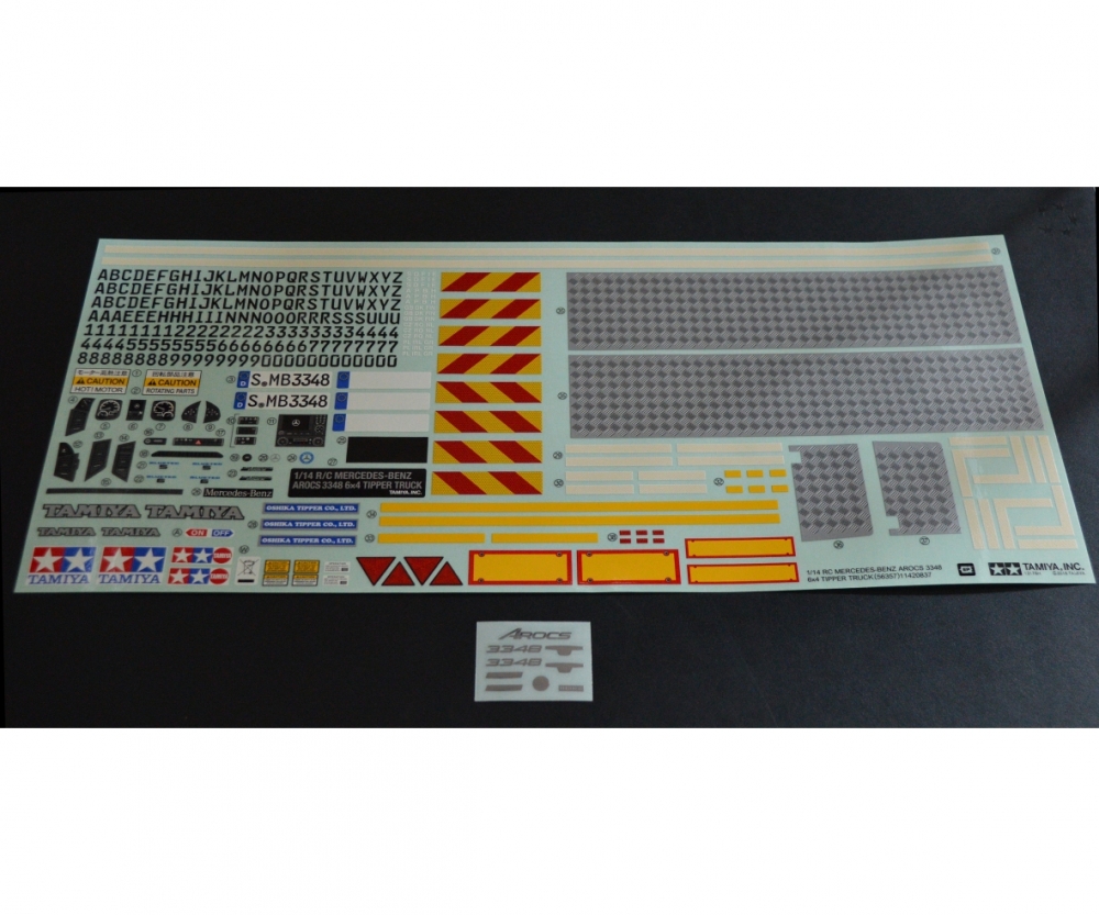 Tamiya 95932 Aufkleber MB Arocs Hinterkipper 56357 319495932