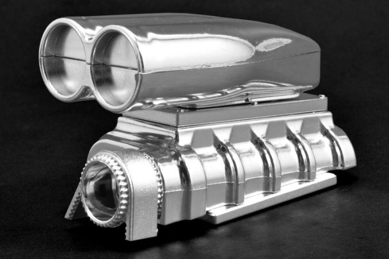 RPM Shotgun Style Mock Intake & Blower RPM für die meisten 1:8 bis 1:12 Scale Karosserien 73543