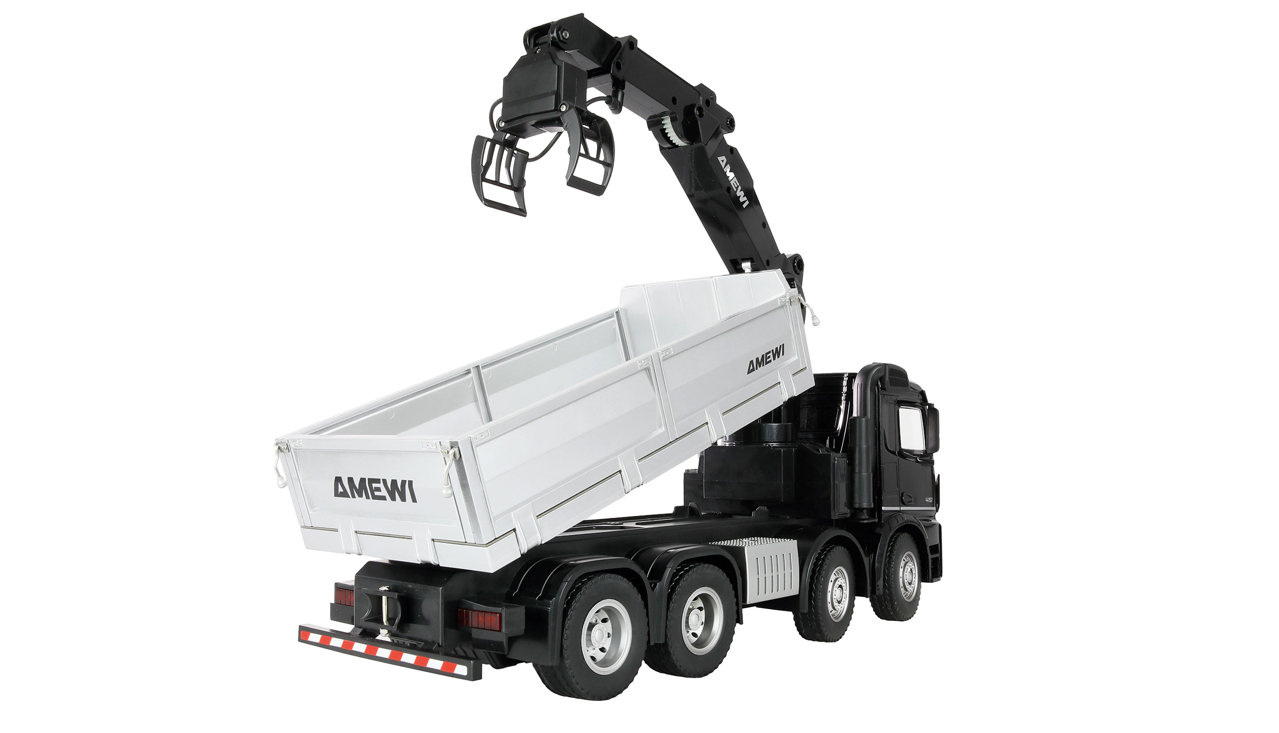 Amewi Mercedes-Benz Arocs Kranwagen mit Kipper 8x4/4 4WD 1:18 RTR 22716