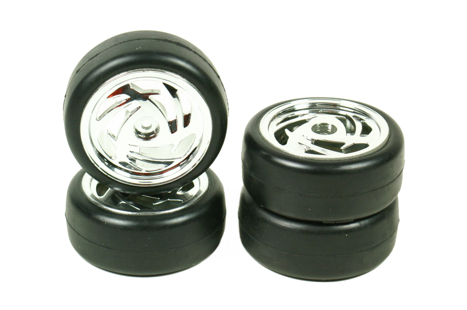 Absima Räderset Onroad "Ronin" Slick chrom 1:10 (4 St.) 2510016