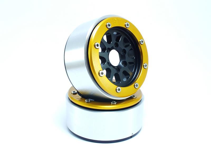 Metsafil Beadlock Wheels GEAR schwarz/gold 1.9 (2 St.) ohne Radnabe MT5030BGO