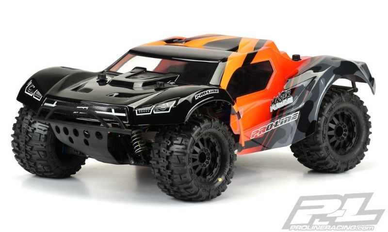 Pro-Line Monster Fusion Karo klar Pre-Cut für TRX Slash 2WD & Slash 4x4 mit 2.8 MT-Reifen 3498-17
