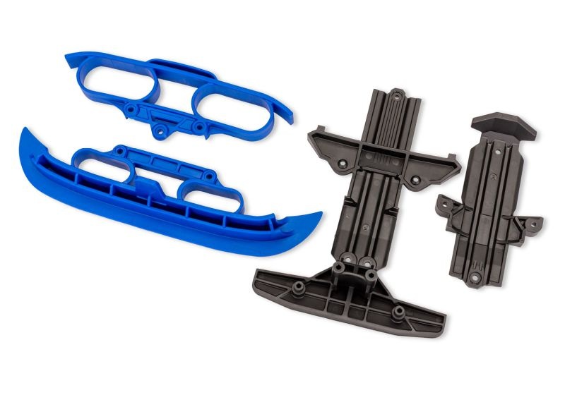 Traxxas Bumper blau + Skid-Platten 10837-BLUE