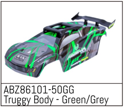 Absima Body grey/green - Mini AT Z86101-50GG