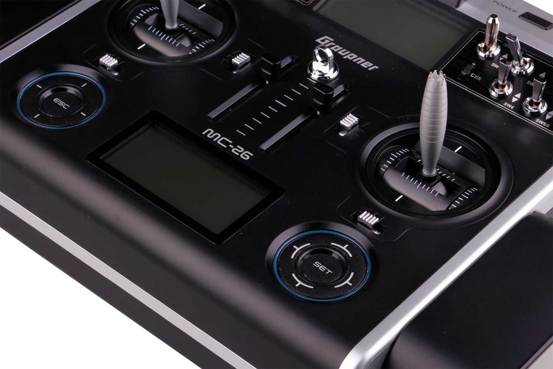 GRAUPNER MC-26 HOTT Einzelsender 2,4Ghz Fernsteuerung S1036.77