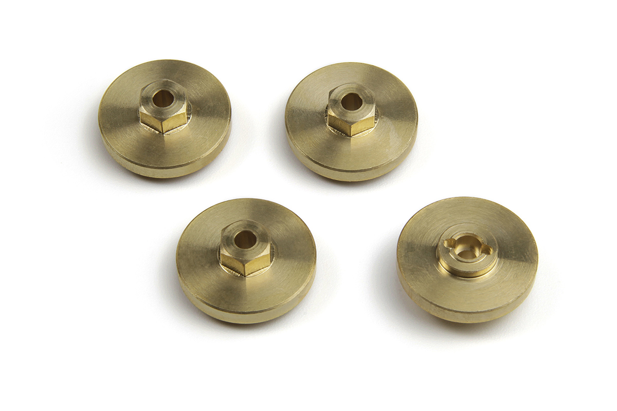 HPI Racing 7mm Sechskant Radmitnehmergewichts Set +4mm (Messing/4St) HP161235