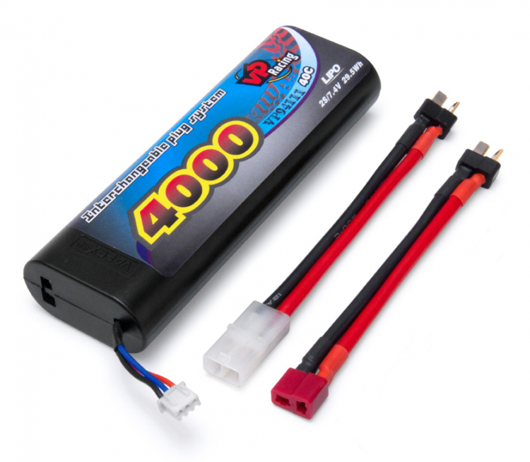 Vapex LiPo Akku 2S 7,4V 4000mAh 40C Multi-Stecker VP94111