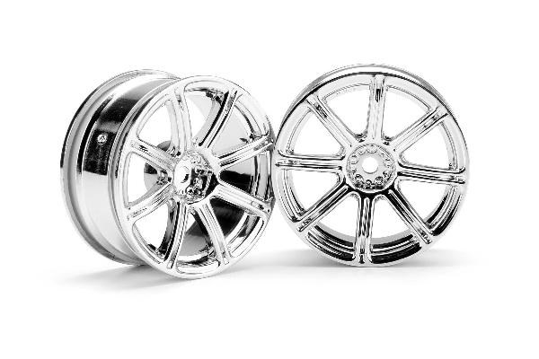 HPI Work Emotion Xc8 Felge 26mm Chrom (3mm Offset) 3300