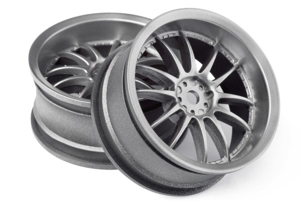 HPI WORK XSA 02C WHEEL 26MM LIGHT GUNMENTAL (3MM/2PCS) 120151