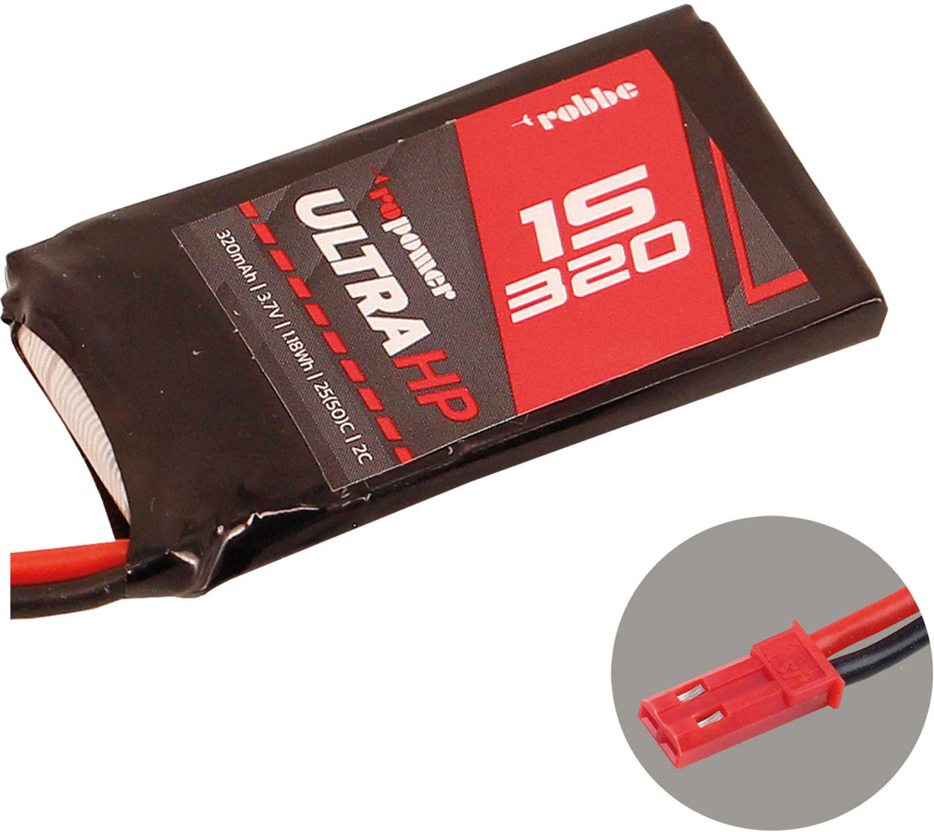 Robbe RO-POWER ULTRA HP 320MAH 3,7 VOLT 1S 25(50)C LIPO AKKU 7316