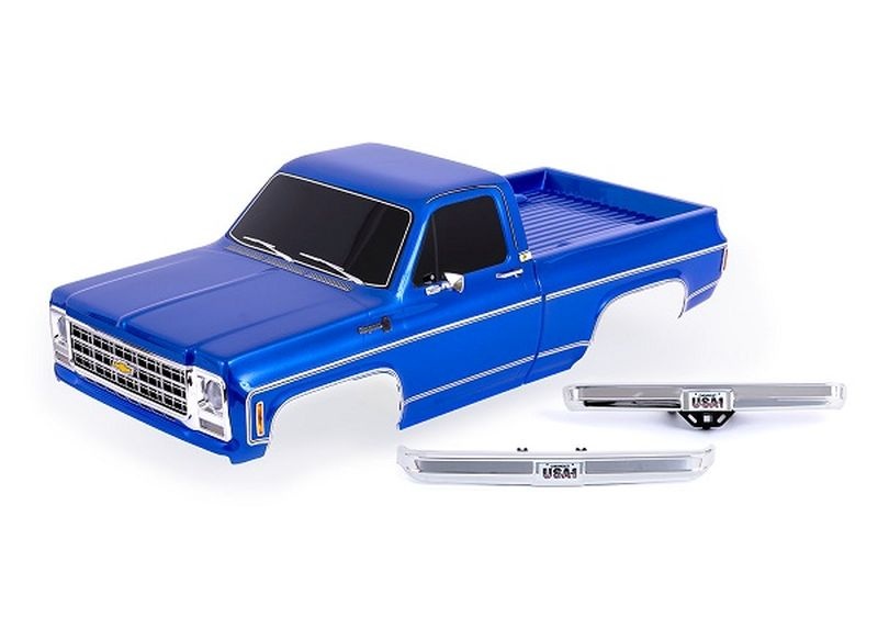 Traxxas Karosserie Chevrolet K10 Truck 1979 blau mit Anbauteile TRX-4 High Trail (benötigt TRX9288) 9212-BLUE