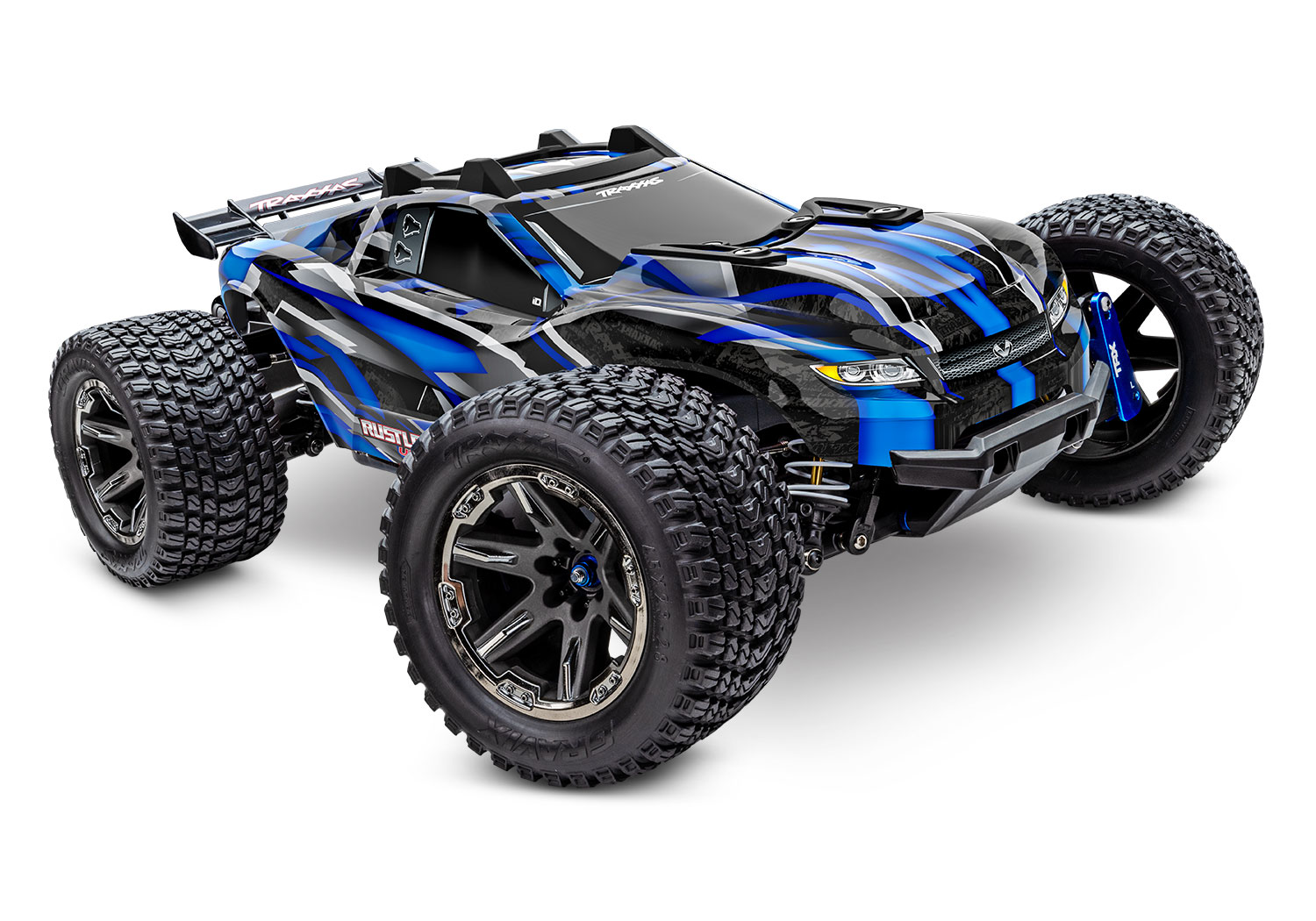 Traxxas Rustler 4X4 Ultimate blau 1/10 Brushless Stadium Truck RTR 67097-4 - Abbildung 1