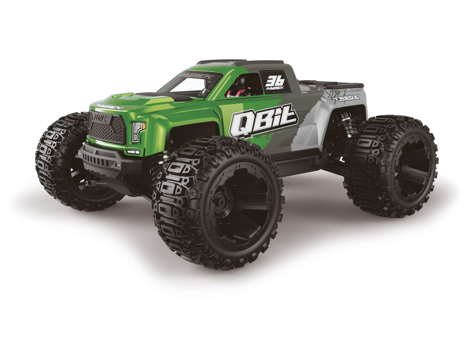 Maverick QBit MT 1/16 4WD Elektro Monstertruck Grün 151004 - Abbildung 1