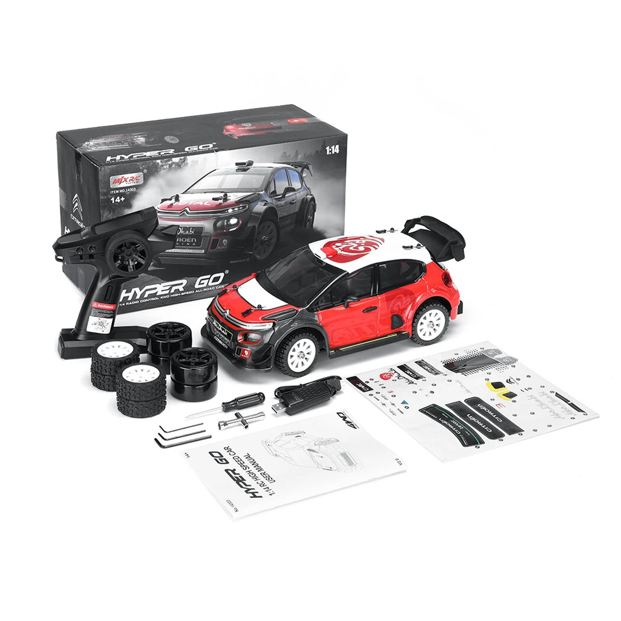 MJX Hyper GO 1/14 Citroen C3 WRC 4WD RTR 14303 - Abbildung 3