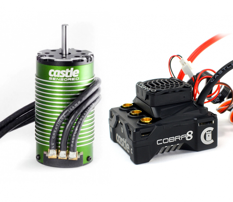 Castle Combo Cobra 8 2-6S ESC & 1512-1800kV Sensored Motor 010-0172-01