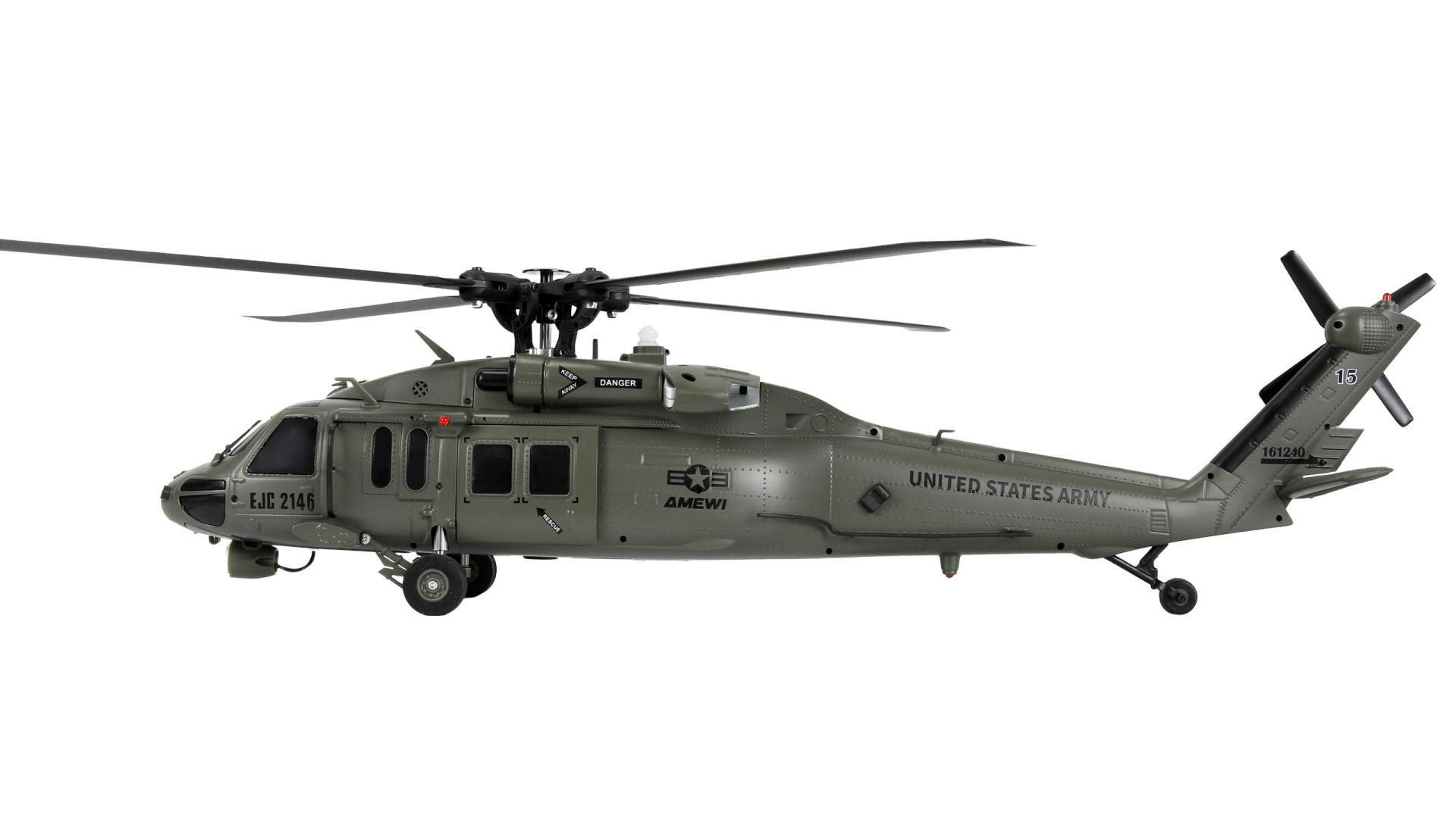 Amewi UH60 Black Hawk Marine CP Helikopter 6G/3D RTF 25367 - Abbildung 2
