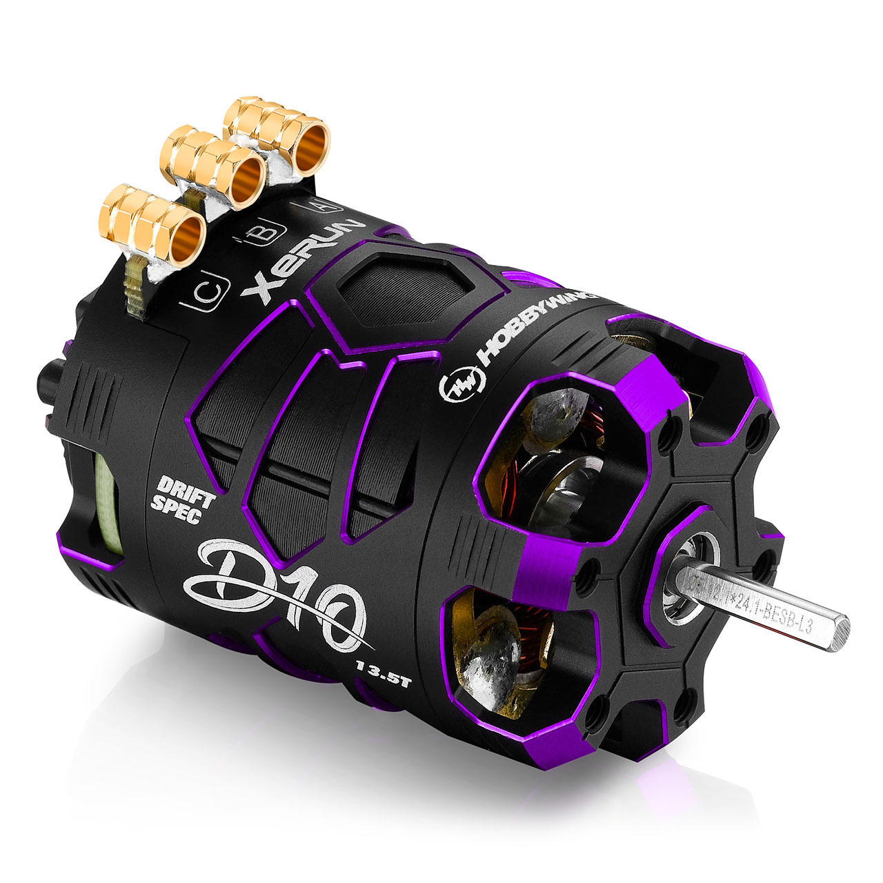 Hobbywing Xerun D10 Brushless Drift Motor 13.5T Violett 30401139