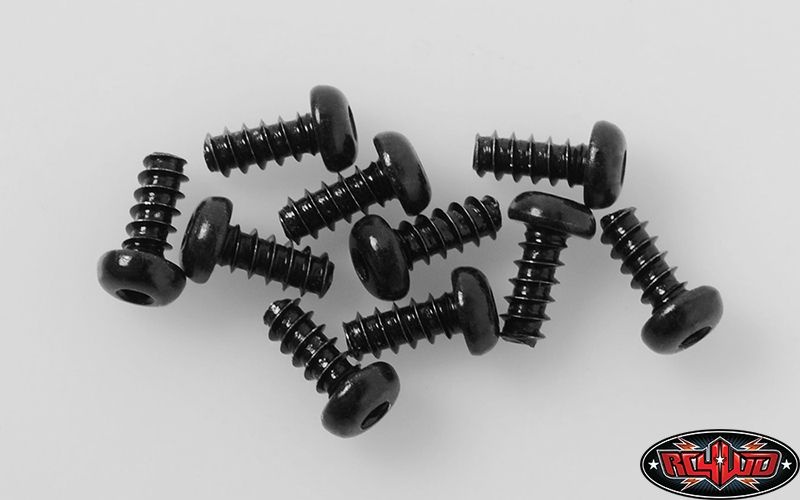 RC4WD Button Head Self Tapping Screws M2.5 X 6mm (Black) Z-S1570