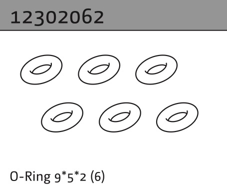 Absima O-Ring 9*5*2 (6) 1232062