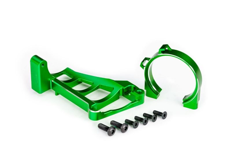 Traxxas Motorhalter Alu grün für TRX3461 Maxx, Hoss, Stampede 4x4 V2 10261-GRN
