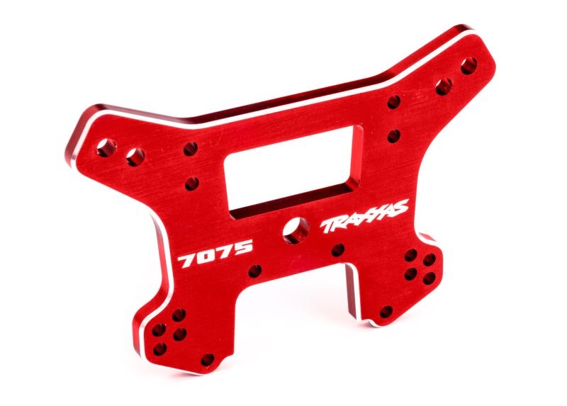 Traxxas Dämpferbrücke vorn 7075-T6 Alu rotn eloxiert 9639R