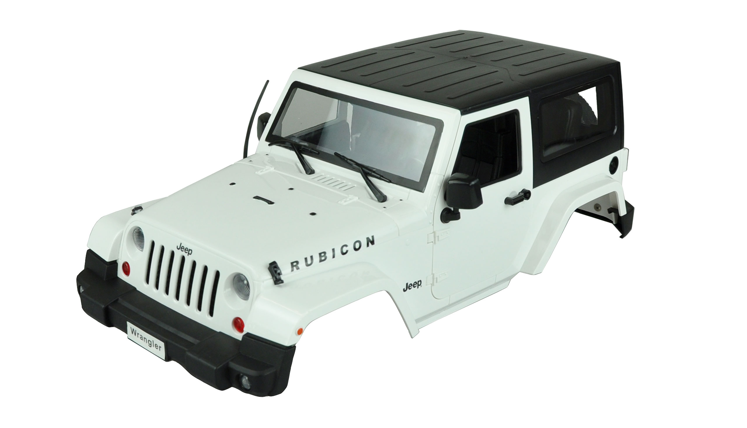 Amewi Wrangler Geländewagen Scale Karosserie weiß 1/10 ABS Kunststoff 10005