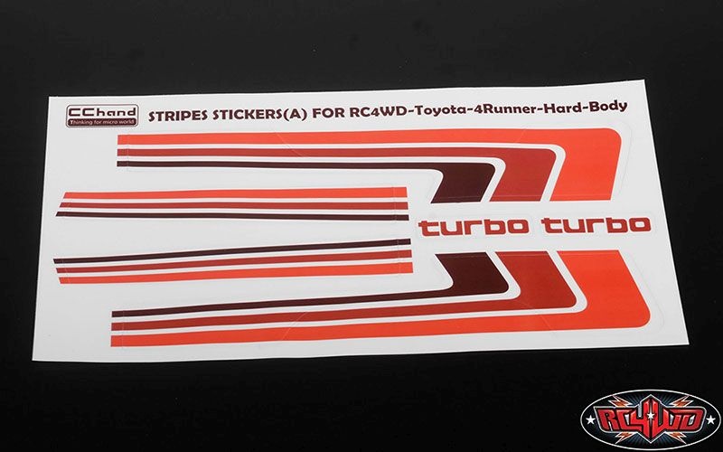 RC4WD Retro Body Stripes for 1985 Toyota 4Runner Hard Body VVV-C0750