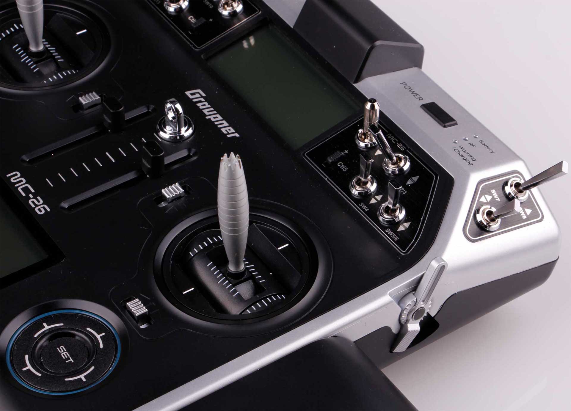 GRAUPNER MC-26 HOTT Einzelsender 2,4Ghz Fernsteuerung S1036.77