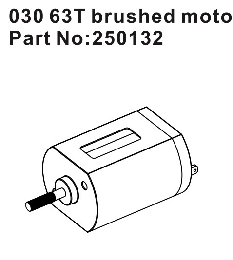 Hobby Plus Brushed Motor 030 / 55T 250132
